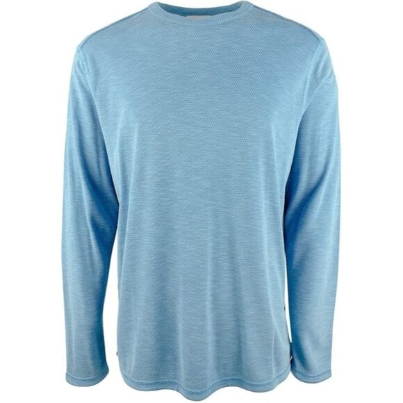 Tommy Bahama Flip Sky IslandZone Reversible Long Sleeve Tee Men’s S Vibrant Sea - Picture 2 of 4